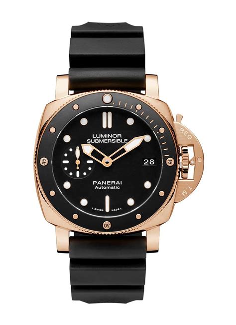 panerai luminor submersible 1950 rose gold